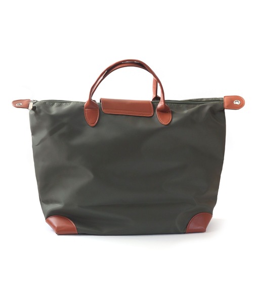 florist(フローリスト)の「【2WAY】大容量配色レザービッグサイズトラベルボストンバッグ/ショルダーバッグ(ボストンバッグ・レディース・ベージュ/ブラック/グレー/カーキ/パープル/ダークグリーン/ライトグリーン/サンドベージュ/ピンク・FREE)」の21枚目の写真