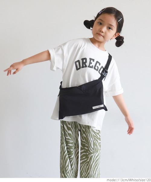 coca(coca)(コカ)の「キッズ 親子お揃いビッグシルエットプリントTee(Tシャツ/カットソー・キッズ・ホワイト/ライトグレー/グリーン・100/110/120/130)」の16枚目の写真