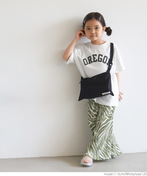 coca(coca)(コカ)の「キッズ 親子お揃いビッグシルエットプリントTee(Tシャツ/カットソー・キッズ・ホワイト/ライトグレー/グリーン・100/110/120/130)」の20枚目の写真