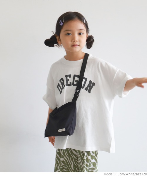 coca(coca)(コカ)の「キッズ 親子お揃いビッグシルエットプリントTee(Tシャツ/カットソー・キッズ・ホワイト/ライトグレー/グリーン・100/110/120/130)」の21枚目の写真