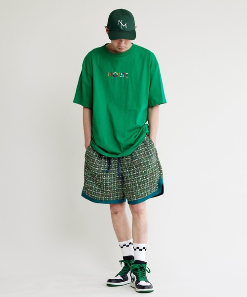 NOISE MAKER（ノイズメーカー）の「カラフルロゴ刺繍Tシャツ（Tシャツ/カットソー・メンズ・ホワイト/ブラック/グリーン・M/L/XL）」の3枚目の写真