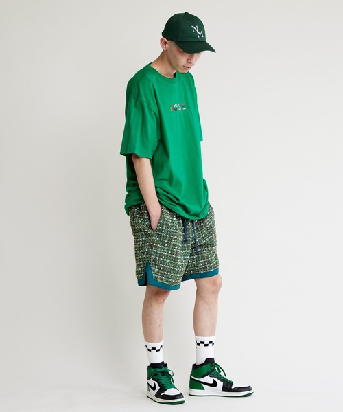 NOISE MAKER（ノイズメーカー）の「カラフルロゴ刺繍Tシャツ（Tシャツ/カットソー・メンズ・ホワイト/ブラック/グリーン・M/L/XL）」の10枚目の写真