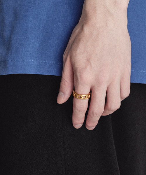 HYPE（ハイプ）の「【HYPE】ハイプ/ チェーンリング（リング・メンズ・ゴールド/シルバー/ブラック・#16/#18/#20）」の11枚目の写真