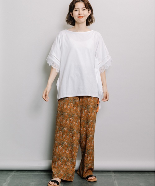 refinedworks(リファインドワークス)の「ボタニカルタッセルセミワイドPT(その他パンツ・レディース・オレンジ/ブルー・FREE)」の10枚目の写真