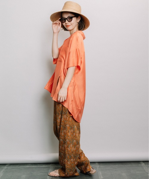 refinedworks(リファインドワークス)の「ボタニカルタッセルセミワイドPT(その他パンツ・レディース・オレンジ/ブルー・FREE)」の17枚目の写真