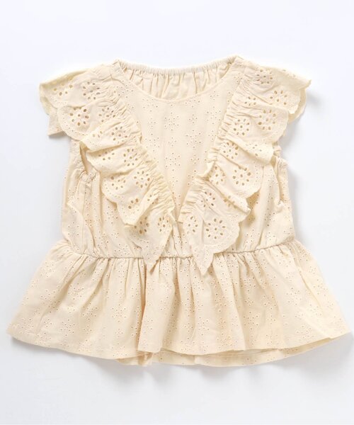 BREEZE（ブリーズ）の「オールオーバーレースチュニック（チュニック・キッズ・オレンジ/オフホワイト/イエロー・80/90/100/110/120/130/140）」の2枚目の写真