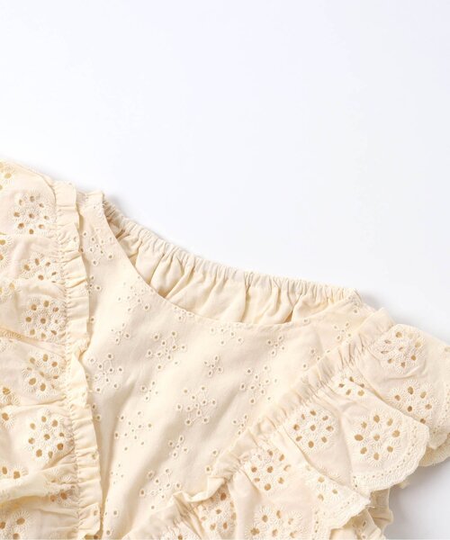 BREEZE（ブリーズ）の「オールオーバーレースチュニック（チュニック・キッズ・オレンジ/オフホワイト/イエロー・80/90/100/110/120/130/140）」の5枚目の写真