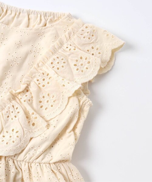 BREEZE（ブリーズ）の「オールオーバーレースチュニック（チュニック・キッズ・オレンジ/オフホワイト/イエロー・80/90/100/110/120/130/140）」の4枚目の写真