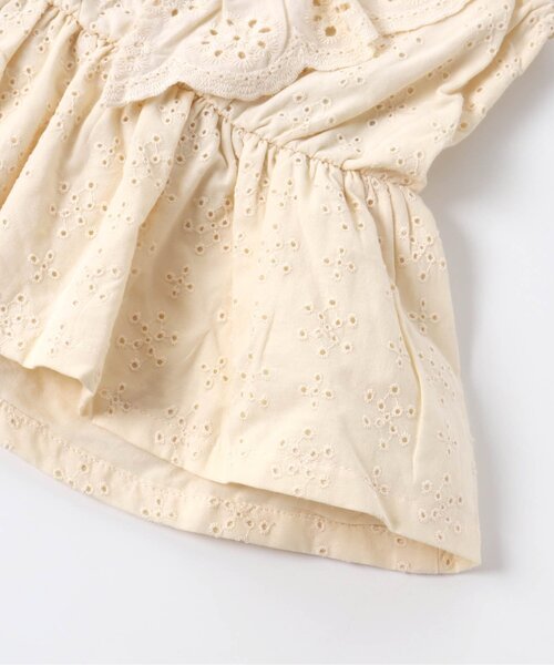 BREEZE（ブリーズ）の「オールオーバーレースチュニック（チュニック・キッズ・オレンジ/オフホワイト/イエロー・80/90/100/110/120/130/140）」の7枚目の写真