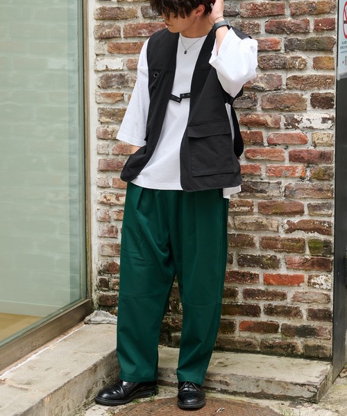 COLONY 2139（コロニートゥーワンスリーナイン）の「ツイル切り替えバルーンパンツ / ルーズカラーパンツ（その他パンツ・メンズ・ホワイト/グリーン/マスタード・LARGE/MEDIUM/X-LARGE）」の15枚目の写真