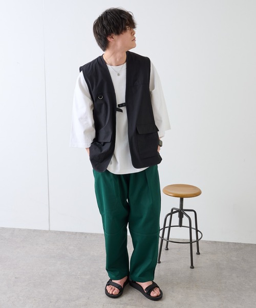 COLONY 2139（コロニートゥーワンスリーナイン）の「ツイル切り替えバルーンパンツ / ルーズカラーパンツ（その他パンツ・メンズ・ホワイト/グリーン/マスタード・LARGE/MEDIUM/X-LARGE）」の21枚目の写真