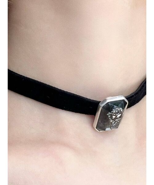 EATME(イートミー)の「クロスローズビジューチョーカー(チョーカー・レディース・ブラック・FREE)」の9枚目の写真