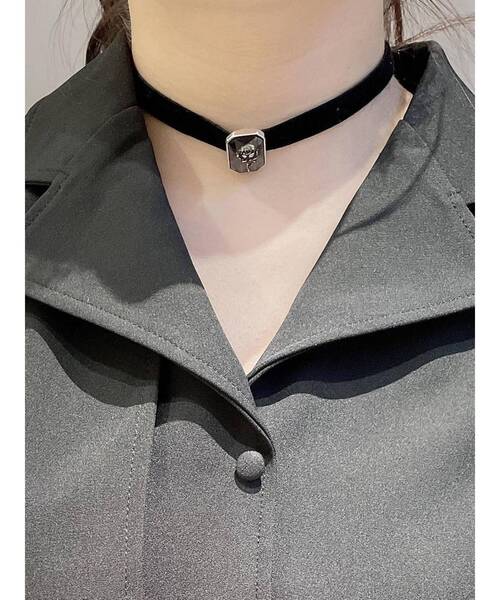 EATME(イートミー)の「クロスローズビジューチョーカー(チョーカー・レディース・ブラック・FREE)」の10枚目の写真