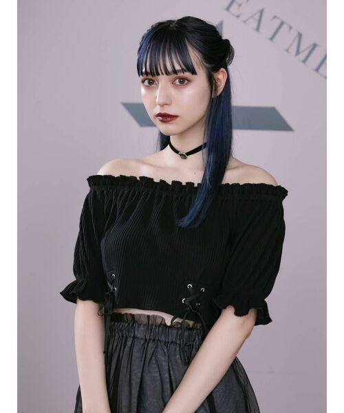 EATME(イートミー)の「クロスローズビジューチョーカー(チョーカー・レディース・ブラック・FREE)」の11枚目の写真