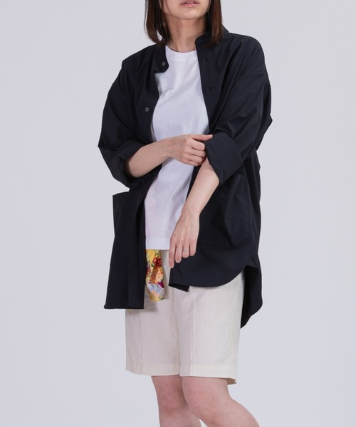 BRICK & SONS（ブリックアンドサンズ）の「CORDURA リラックス バンドカラーシャツ＜ブラック＞（シャツ/ブラウス・メンズ・ブラック・LL/S/M/L）」の14枚目の写真