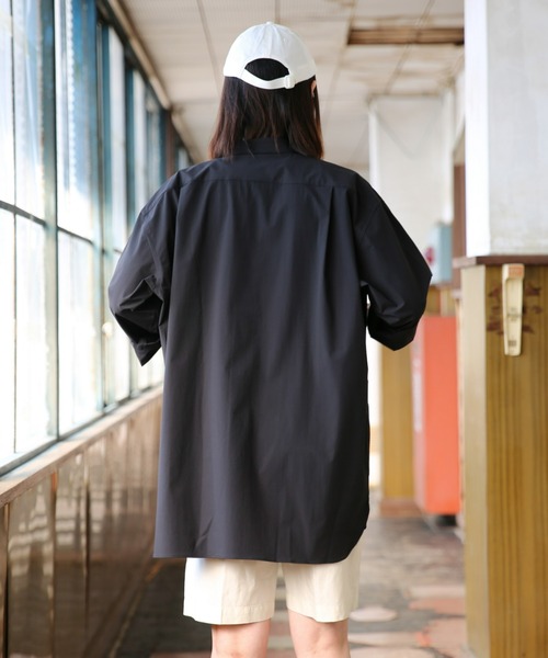 BRICK & SONS（ブリックアンドサンズ）の「CORDURA リラックス バンドカラーシャツ＜ブラック＞（シャツ/ブラウス・メンズ・ブラック・LL/S/M/L）」の12枚目の写真