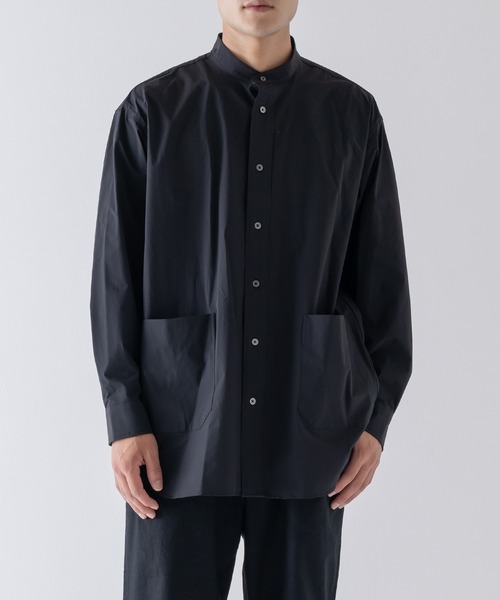 BRICK & SONS（ブリックアンドサンズ）の「CORDURA リラックス バンドカラーシャツ＜ブラック＞（シャツ/ブラウス・メンズ・ブラック・LL/S/M/L）」の16枚目の写真
