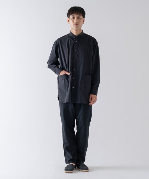 BRICK & SONS（ブリックアンドサンズ）の「CORDURA リラックス バンドカラーシャツ＜ブラック＞（シャツ/ブラウス・メンズ・ブラック・LL/S/M/L）」の17枚目の写真