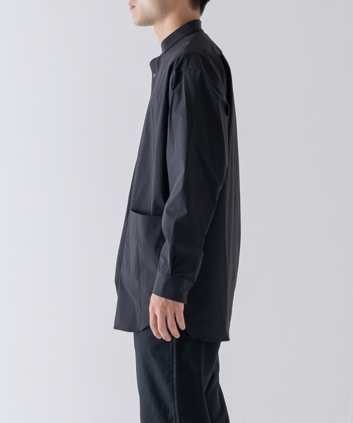 BRICK & SONS（ブリックアンドサンズ）の「CORDURA リラックス バンドカラーシャツ＜ブラック＞（シャツ/ブラウス・メンズ・ブラック・LL/S/M/L）」の18枚目の写真