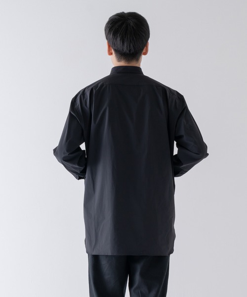 BRICK & SONS（ブリックアンドサンズ）の「CORDURA リラックス バンドカラーシャツ＜ブラック＞（シャツ/ブラウス・メンズ・ブラック・LL/S/M/L）」の19枚目の写真