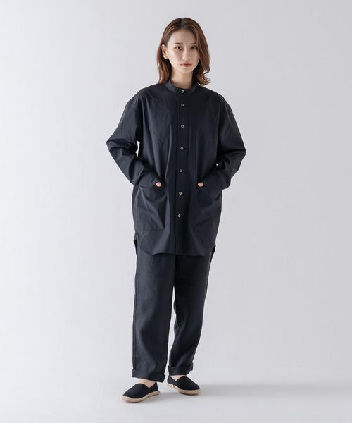 BRICK & SONS（ブリックアンドサンズ）の「CORDURA リラックス バンドカラーシャツ＜ブラック＞（シャツ/ブラウス・メンズ・ブラック・LL/S/M/L）」の20枚目の写真