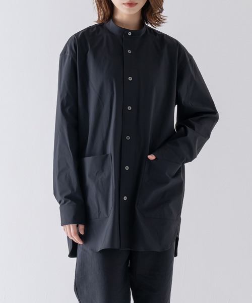 BRICK & SONS（ブリックアンドサンズ）の「CORDURA リラックス バンドカラーシャツ＜ブラック＞（シャツ/ブラウス・メンズ・ブラック・LL/S/M/L）」の21枚目の写真