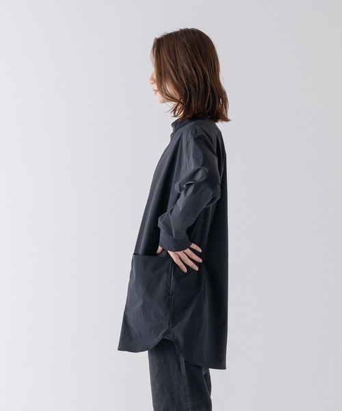 BRICK & SONS（ブリックアンドサンズ）の「CORDURA リラックス バンドカラーシャツ＜ブラック＞（シャツ/ブラウス・メンズ・ブラック・LL/S/M/L）」の22枚目の写真