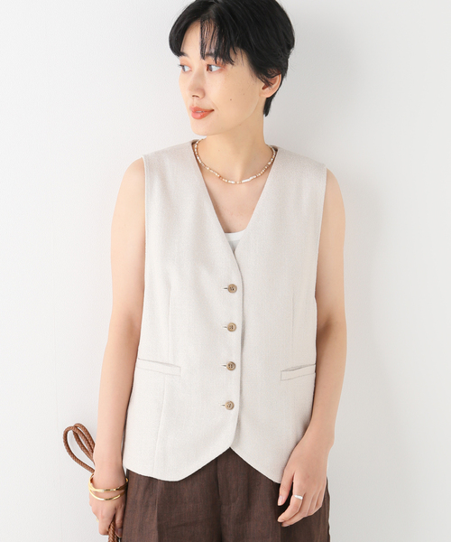 シルク混のベストです。 シルク混ベスト