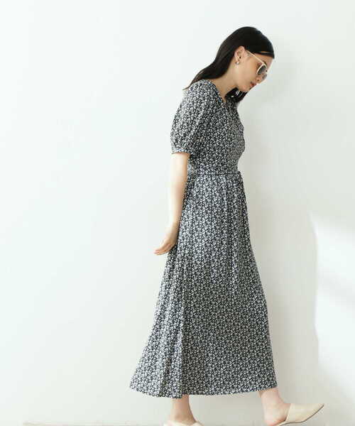 N.（N. Natural Beauty Basic）（エヌエヌナチュラルビューティーベーシック）の「【S Size Line】◆フラワープリントカシュクールワンピース（ワンピース・レディース・ホワイト系その他/ブラック系その他/グリーン系その他・SMALL/MEDIUM）」の19枚目の写真