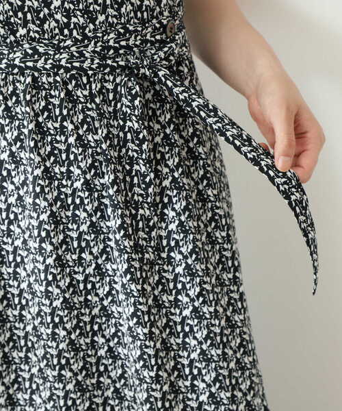 N.（N. Natural Beauty Basic）（エヌエヌナチュラルビューティーベーシック）の「【S Size Line】◆フラワープリントカシュクールワンピース（ワンピース・レディース・ホワイト系その他/ブラック系その他/グリーン系その他・SMALL/MEDIUM）」の22枚目の写真