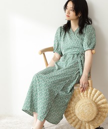 N.（N. Natural Beauty Basic） | 【S Size Line】◆フラワープリントカシュクールワンピース(ワンピース)