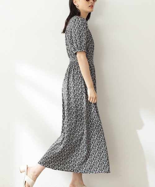 N.（N. Natural Beauty Basic）（エヌエヌナチュラルビューティーベーシック）の「【S Size Line】◆フラワープリントカシュクールワンピース（ワンピース・レディース・ホワイト系その他/ブラック系その他/グリーン系その他・SMALL/MEDIUM）」の10枚目の写真