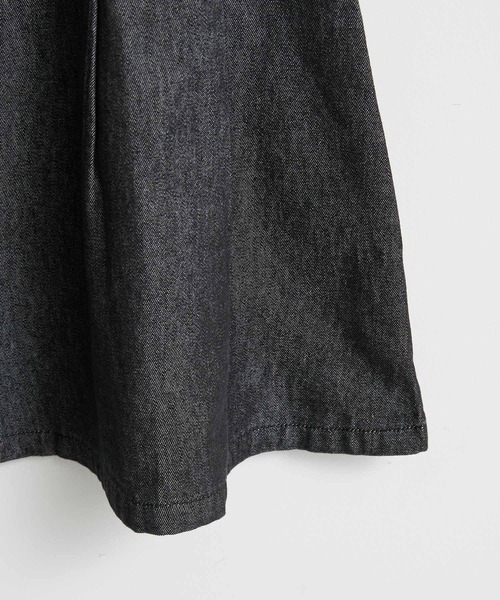 ROPE' PICNIC（ロペピクニック）の「【KIDS】デニム釦ディテールタックマリンスカート（デニムスカート・キッズ・ネイビー/ブラック・130/140/120/110）」の10枚目の写真