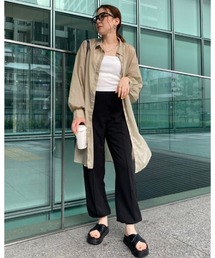 LiSeek | 【LiSeeK】シアーロングシャツ(シャツ/ブラウス)