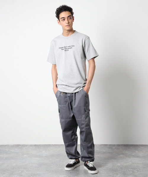 Liberaiders(リベレイダース)の「【Liberaiders/リベレイダース×JOURNAL STANDARD】別注 メッセージ Tシャツ(Tシャツ/カットソー・メンズ・グリーン/グレー・LARGE/X-LARGE)」の3枚目の写真