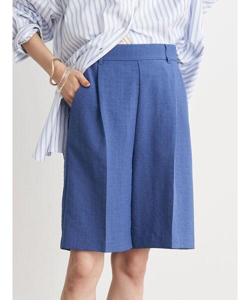 earth music&ecology(アースミュージックアンドエコロジー)の「タックハーフパンツ(その他パンツ・レディース・ライトイエロー/ライトベージュ/ブラック/ブルー系その他6・FREE)」の22枚目の写真