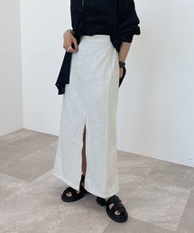 PAGEBOY | ZIPスリットスエットタイトスカート(スカート)