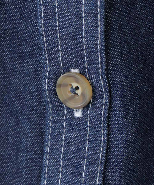 ikka（イッカ）の「【キッズ】ライトデニムオーバーシャツ（120~160cm）（シャツ/ブラウス・キッズ・ネイビー・130/140/150/160/120）」の10枚目の写真