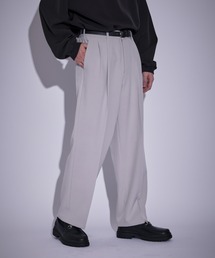 スムースタッチワイドストレートパンツ