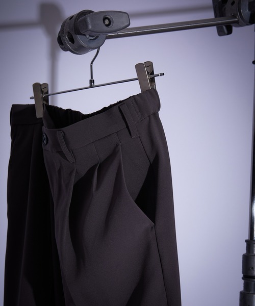 JUNRED（ジュンレッド）の「スムースタッチワイドストレートパンツ（スラックス・メンズ・チャコールグレー/グレー系その他/ブルー系その他4・S/M/L）」の8枚目の写真