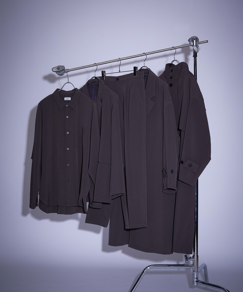 JUNRED（ジュンレッド）の「スムースタッチワイドストレートパンツ（スラックス・メンズ・チャコールグレー/グレー系その他/ブルー系その他4・S/M/L）」の7枚目の写真