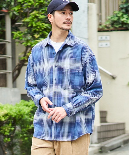 UNIVERSAL OVERALL×ANIECA デニムシャツ ライトブルーのみ【 ANIECA 】UNIVERSAL OVERALL×ANIECA デニムシャツ