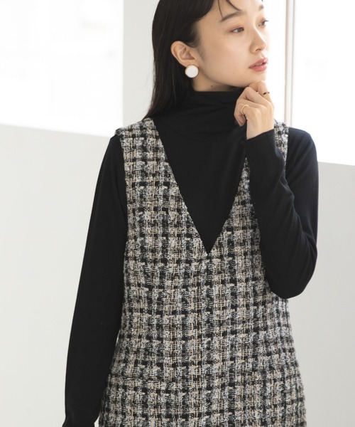 earth music&ecology(アースミュージックアンドエコロジー)の「タートルネックリブカットプルオーバー(Tシャツ/カットソー・レディース・グリーン/アイボリー/ブラック/イエロー・S/M)」の3枚目の写真