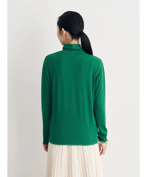 earth music&ecology(アースミュージックアンドエコロジー)の「タートルネックリブカットプルオーバー(Tシャツ/カットソー・レディース・グリーン/アイボリー/ブラック/イエロー・S/M)」の22枚目の写真