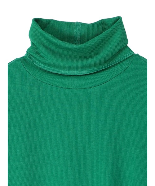 earth music&ecology(アースミュージックアンドエコロジー)の「タートルネックリブカットプルオーバー(Tシャツ/カットソー・レディース・グリーン/アイボリー/ブラック/イエロー・S/M)」の7枚目の写真