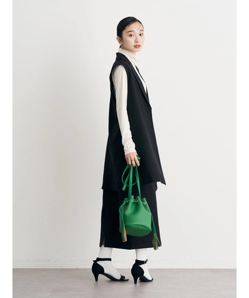 earth music&ecology(アースミュージックアンドエコロジー)の「タートルネックリブカットプルオーバー(Tシャツ/カットソー・レディース・グリーン/アイボリー/ブラック/イエロー・S/M)」の5枚目の写真