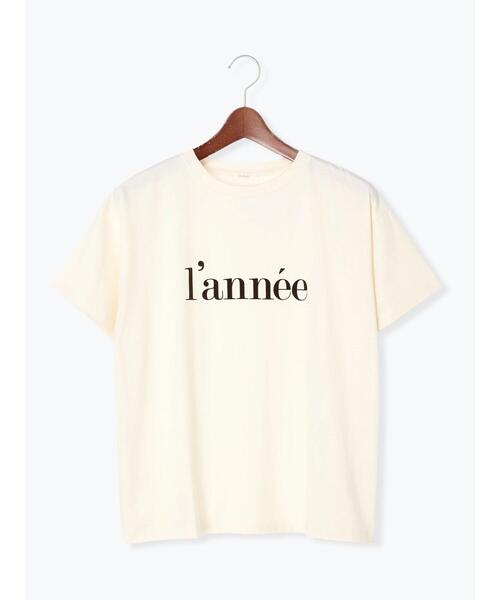 Te chichi(テチチ)の「フロッキーロゴプリントTシャツ(Tシャツ/カットソー・レディース・ブラウン/オフホワイト/ブルー・フリ-)」の16枚目の写真