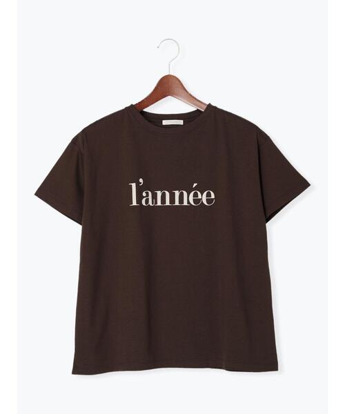 Te chichi(テチチ)の「フロッキーロゴプリントTシャツ(Tシャツ/カットソー・レディース・ブラウン/オフホワイト/ブルー・フリ-)」の17枚目の写真