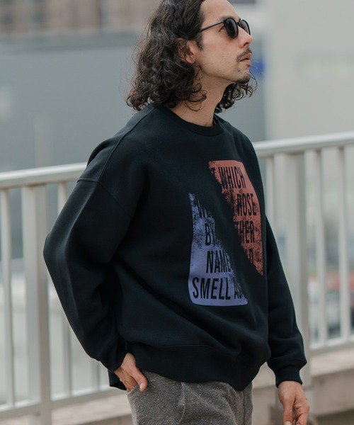 セール】msw1175-ロミオ＆ジュリエットクルーネックスウェット（文字