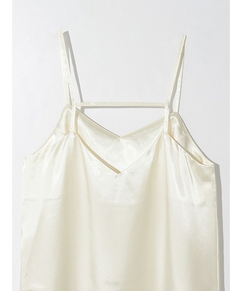 MIDIUMISOLID(ミディウミソリッド)の「サテンキャミソールワンピース(ワンピース・レディース・グリーン/ベージュ/アイボリー・FREE)」の15枚目の写真